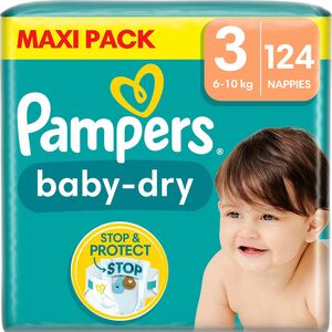 Pampers Baby-Dry Vaippa Koko 3 6–10 kg 124-pack