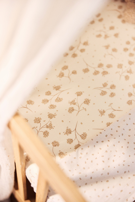 Jollein Muotoonommeltu Aluslakana 40x80, Leafy Dreams