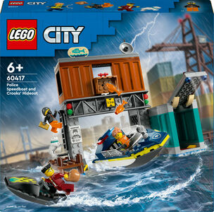 LEGO City 60417 Poliisin pikavene ja rosvojen piilopaikka
