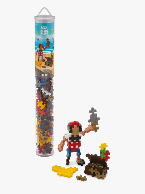 Plus-Plus Rakennussarja + Pohjalevy & Tuubi Siistit Hahmot 4x100 Osaa