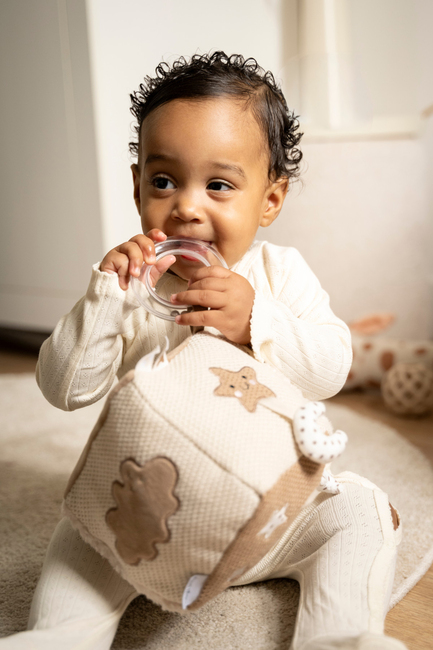 Baby's Only Heaven Aktiviteettikuutio, Clay/Warm Linen