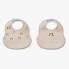 LIEWOOD Ember Kuvioitu Ruokalappu 2-pack, Panda/Sandy