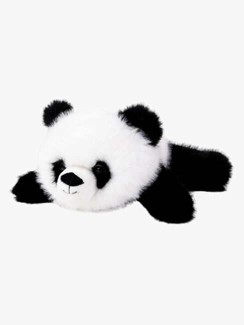 Teddykompaniet Pehmolelu Makaava Panda 28 cm, Musta/Valkoinen