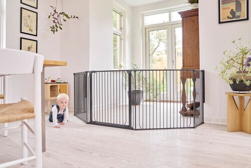 BabyDan CombiFit XL Turvaportti 90–278 cm, Musta