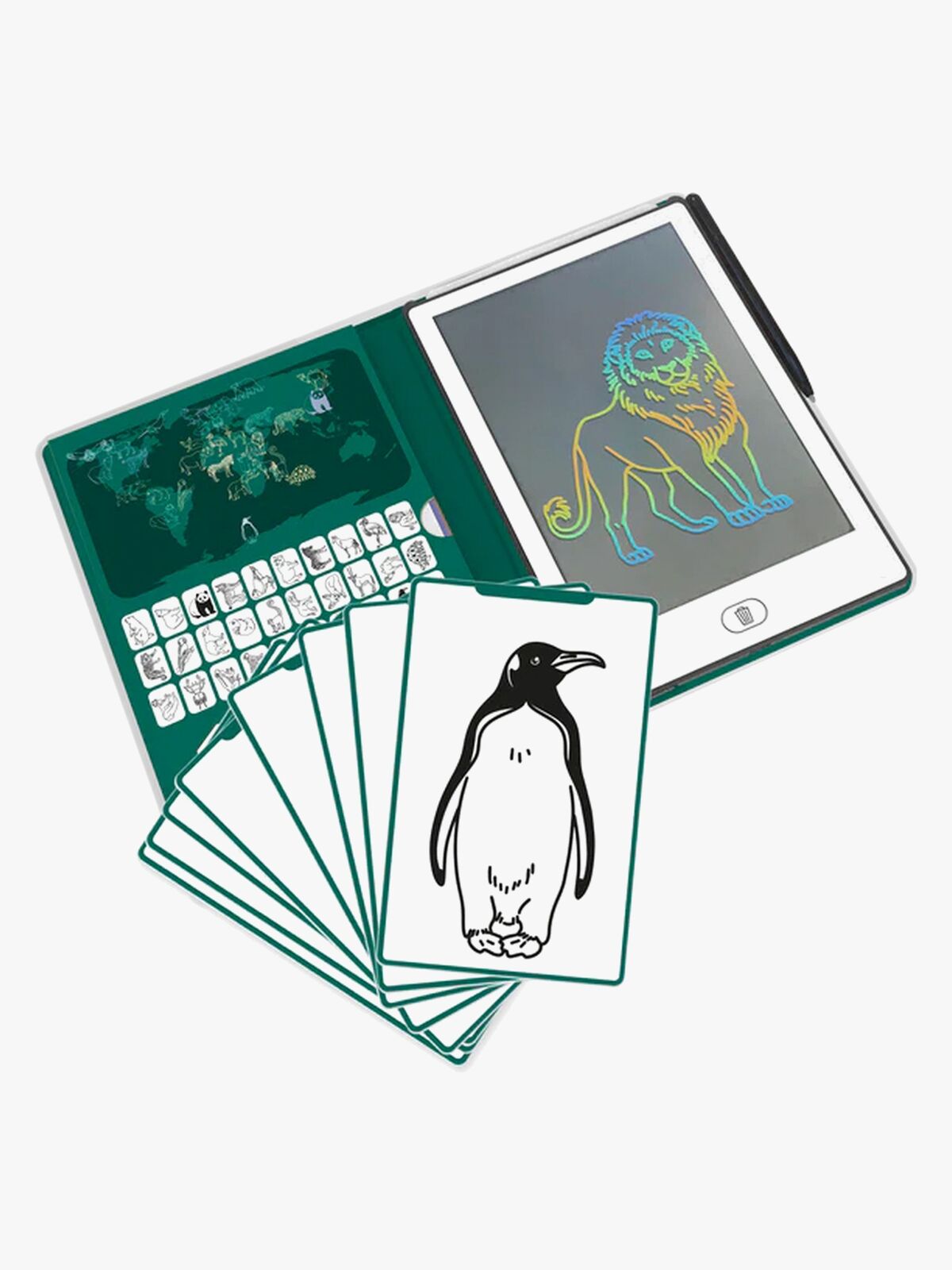 Kidywolf KIDYDRAW MINI Piirustustabletti LCD Maailman Eläimet