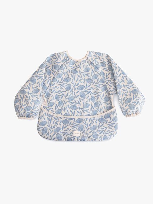 Mushie  Pitkähihainen Ruokalappu, Blue Flowers