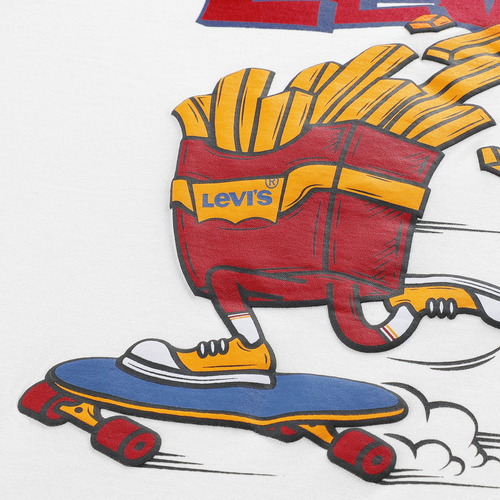 Levi's LVB Fries On The Loose T-paita, Bright White