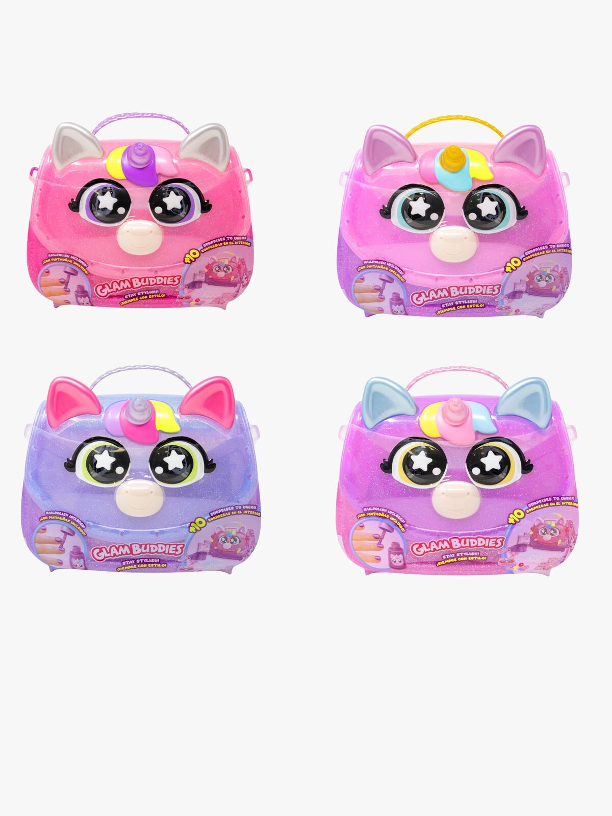 Glam Buddies Kynsilakkasarja + Yksisarvislaukku Lajiteltu