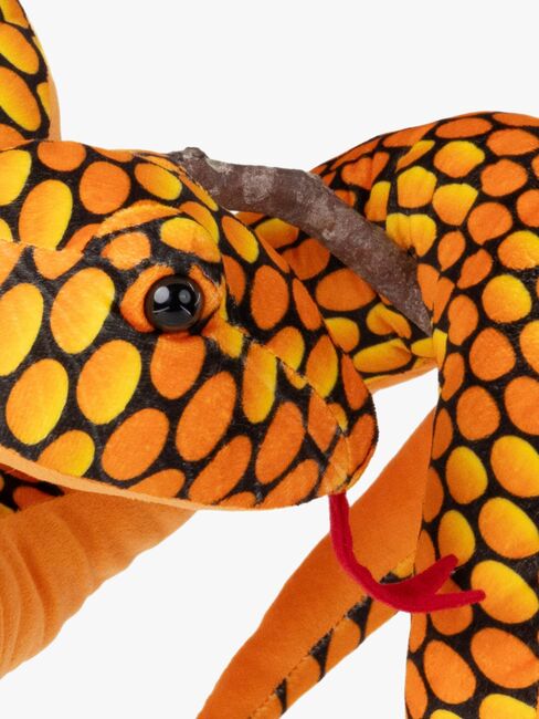 Teddykompaniet Pehmolelu Käärme 200 cm, Oranssi