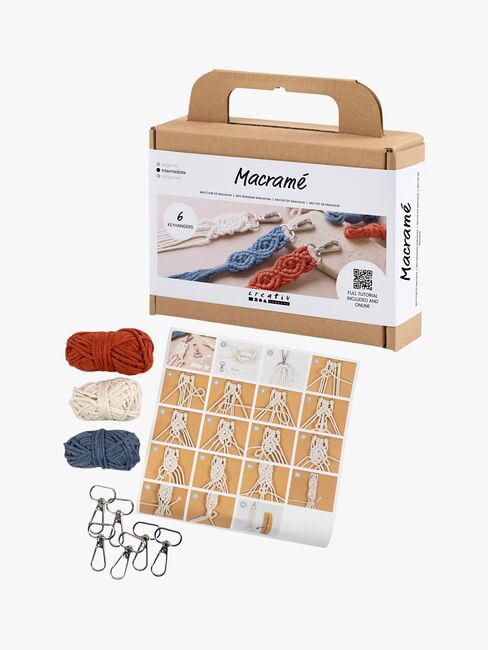 Creativ Company Askartelusetti Makramee Avaimenperät