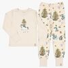 Geggamoja  Kaksiosainen Joulupyjama Peppi Pitkätossu, Beige