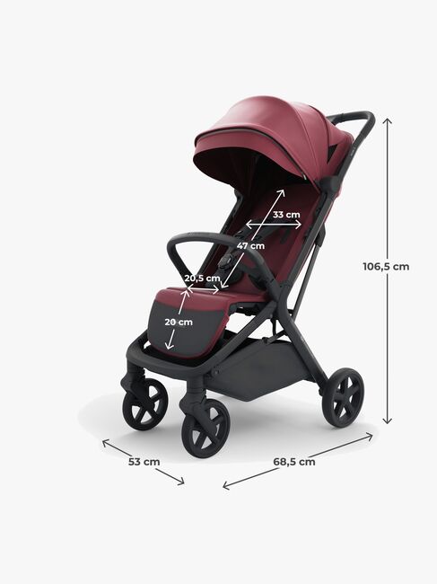 Kinderkraft NUBI 3 Lastenrattaat, Dark Ruby