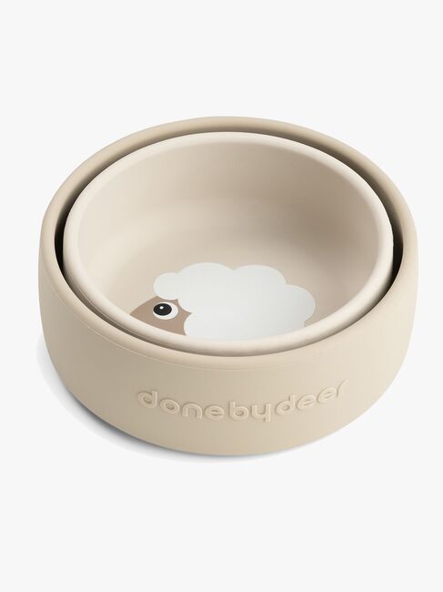 Done By Deer Sheepy Silikoni Kulho 2-pack, Sand