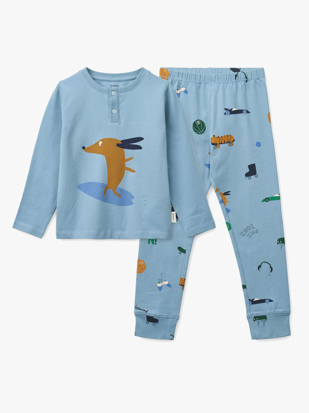 LIEWOOD Wilhelm Pyjamasetti, Dog/fun/beach blue/mix