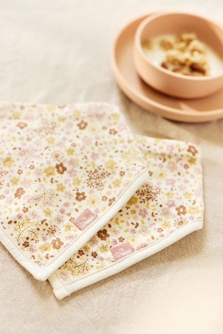 Jollein Bandana Kuolalappu 2-pack, Flower Fairies