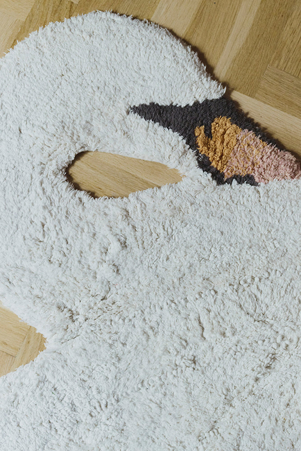 Lorena Canals  Pestävä Eläinmatto Joutsen 120x100