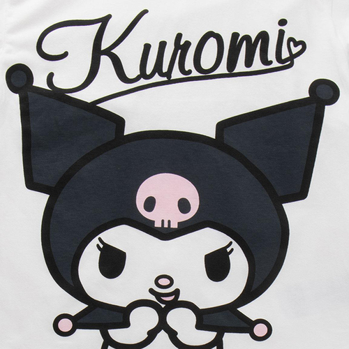 Hello Kitty Kuromi T-paita + Shortsit Setti, Valkoinen