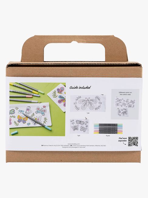 Creativ Company Mini Askartelusetti Tekstiilien Väritys Perhoset