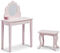 Alice & Fox Meikkipöytä + Tuoli, Vaaleanpunainen