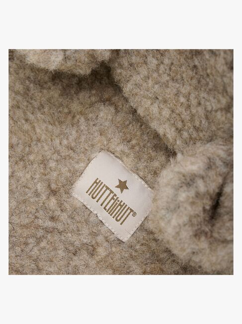 Huttelihut Teddykypärämyssy + Korvat Merinovilla, Camel Melange