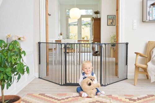 BabyDan CombiFit L Turvaportti 90–223 cm, Musta