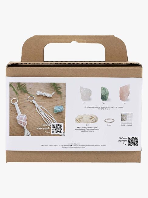 Creativ Company Askartelusetti Mini Makramé Avaimenperät