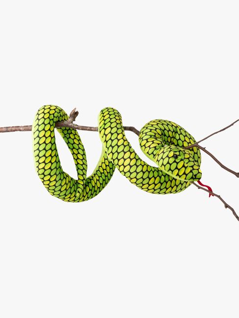 Teddykompaniet Pehmolelu Käärme 200 cm, Vihreä