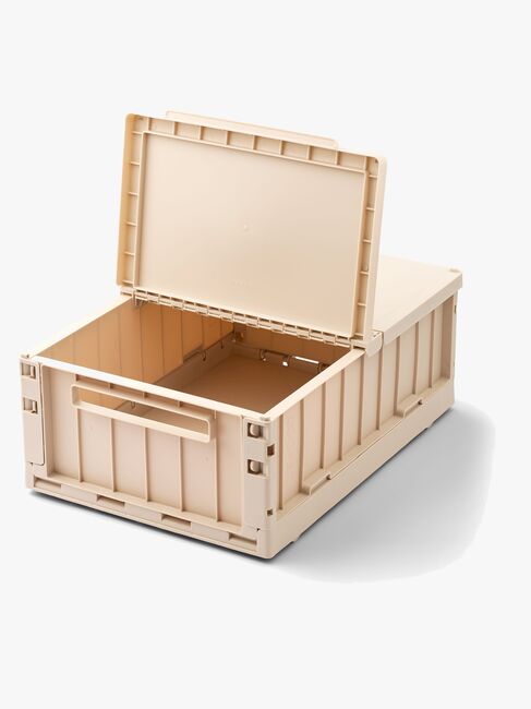 LIEWOOD Weston Säilytyslaatikko + Kansi & Pyörät, Sandy