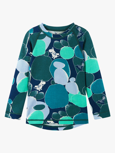 Reima Moomin Trivsam Aluskerrasto Merinovillasekoite, Dark Teal