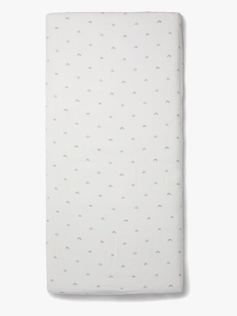 Alice & Fox AVIVA Muotoonommeltu Aluslakana Juniorisänky 90x200, Valkoinen