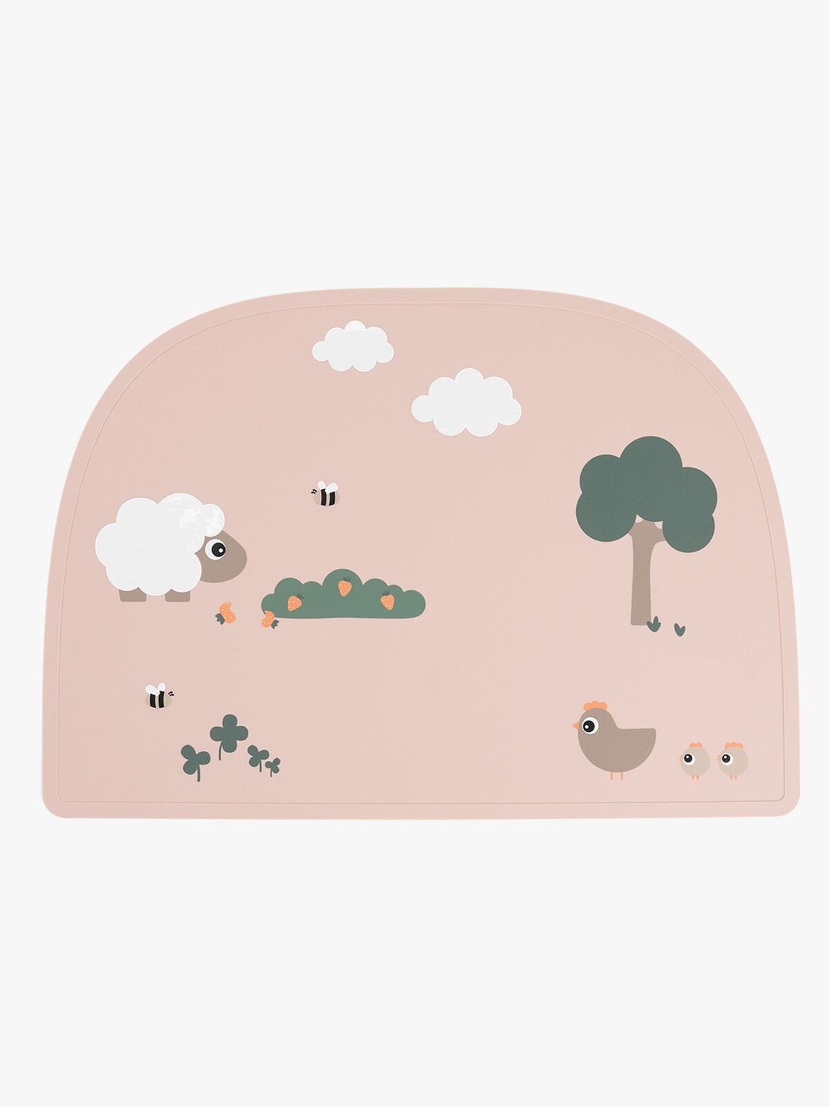 Done By Deer Tiny Farm Ruokailualusta Silikoni, Powder