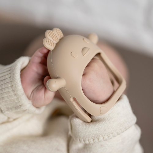 Nattou Soft Silicone Käsine Purulelu, Clay