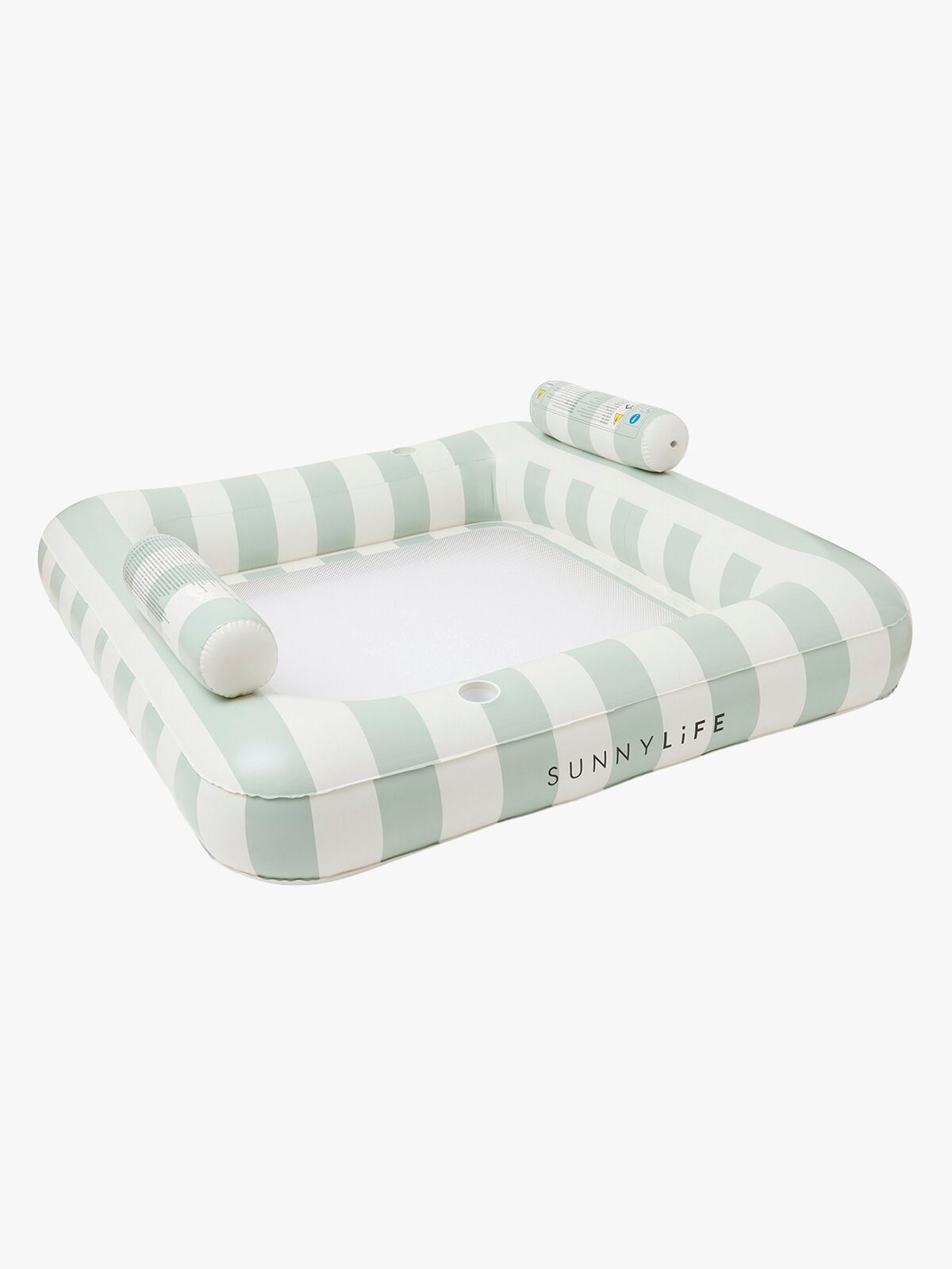 SUNNYLiFE Lux Twin Kelluva Riippumatto, The Vacay Soft Olive