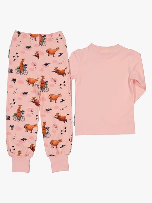 Geggamoja  Kaksiosainen Pyjama Mimmi Lehmä, Vaaleanpunainen