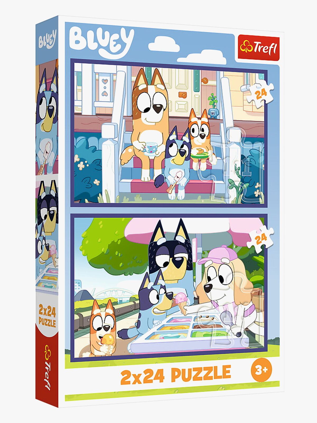 Trefl Bluey Palapelit 2x24 Palaa