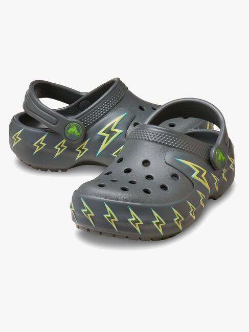 Crocs Classic Bolt Lights Pistokkaat, Carbon