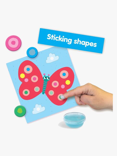 SES Creative 3-in-1 Askartelusetti Ensimmäinen Sormimaalaus Väritys & Muodot