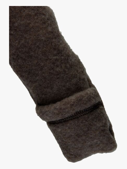 Mikk-Line Vauvan Fleecetakki Merinovilla, Dark Brown Melange
