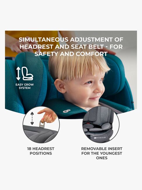 Kinderkraft ONETO3 i-Size Turvaistuin, Cool Grey