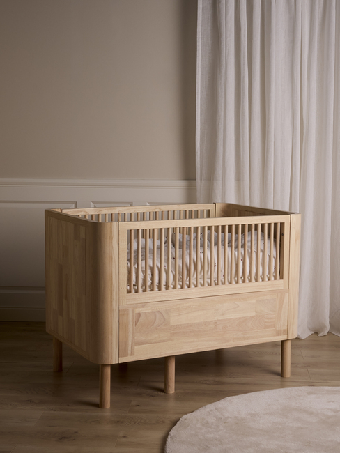 Alice & Fox JUNE Jatkettava Sänky + Sänkypakkaus TWIGGIE 100x130, Natural Wood