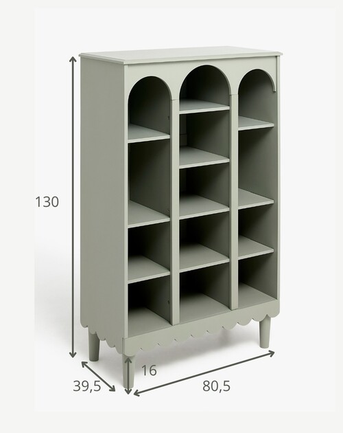 Alice & Fox Dune  Koristeellinen Kirjahylly, Sage