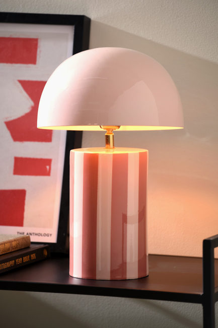 PresentTime Rayado Pöytävalaisin, Rose Tan/Soft Pink