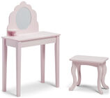 Alice & Fox Meikkipöytä + Tuoli, Vaaleanpunainen