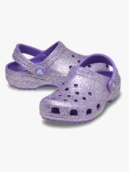 Crocs Classic Fantasy Glitter Kids Pistokkaat, Violetti