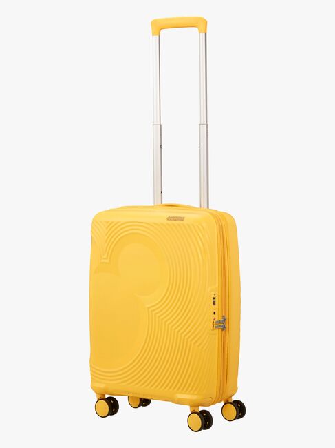 American Tourister Mickey Magic Spinner Matkalaukku 37-44L, Flower Yellow