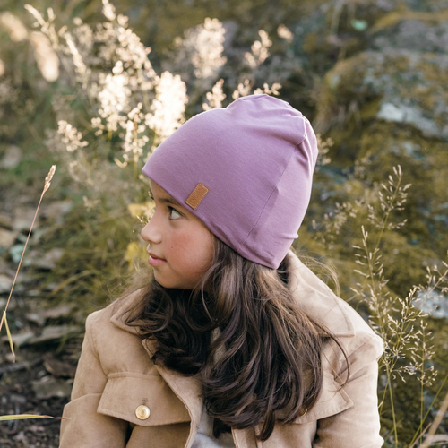 OICAN Wear  Fleecevuorattu Pipo + Päänsuoja, Purple