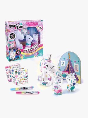 Style 4 Ever Askartelusetti Yksisarvisperhe + Valo