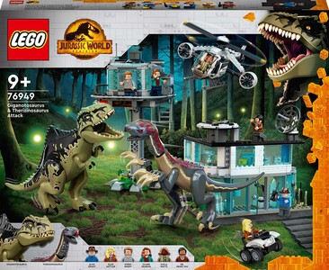 LEGO Jurassic World 76949 Giganotosauruksen Ja Therizinosauruksen Hyökkäys