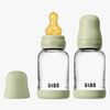 BIBS Slow Flow Lasi Tuttipullo Lateksi 2-pack 120 ml, Sage