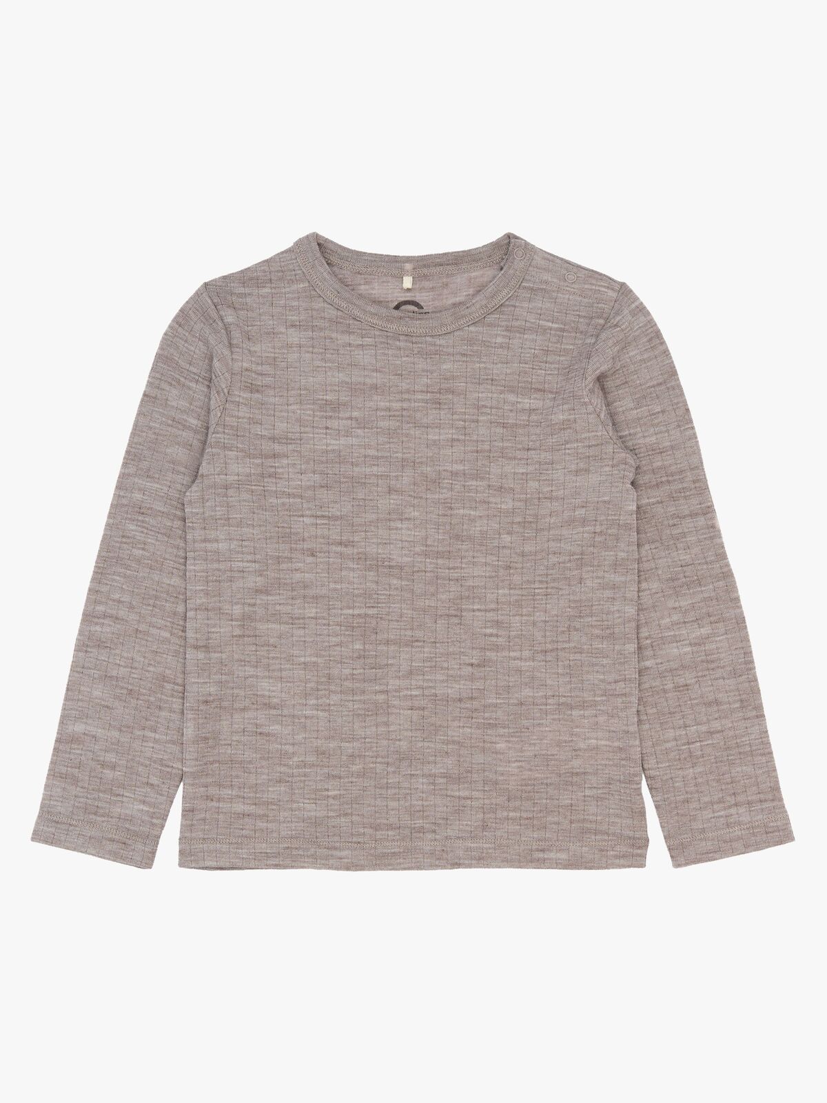 Mikk-Line  Pitkähihainen T-paita Merinovilla, Melange Denver